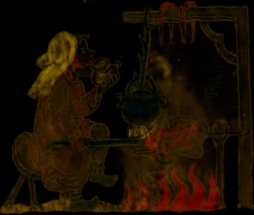 Medieval cook illustration